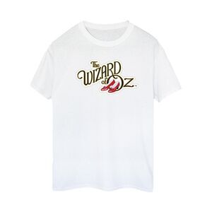 The Wizard Of Oz Womens/Ladies Shoes Logo Cotton Boyfriend T-Shirt / White